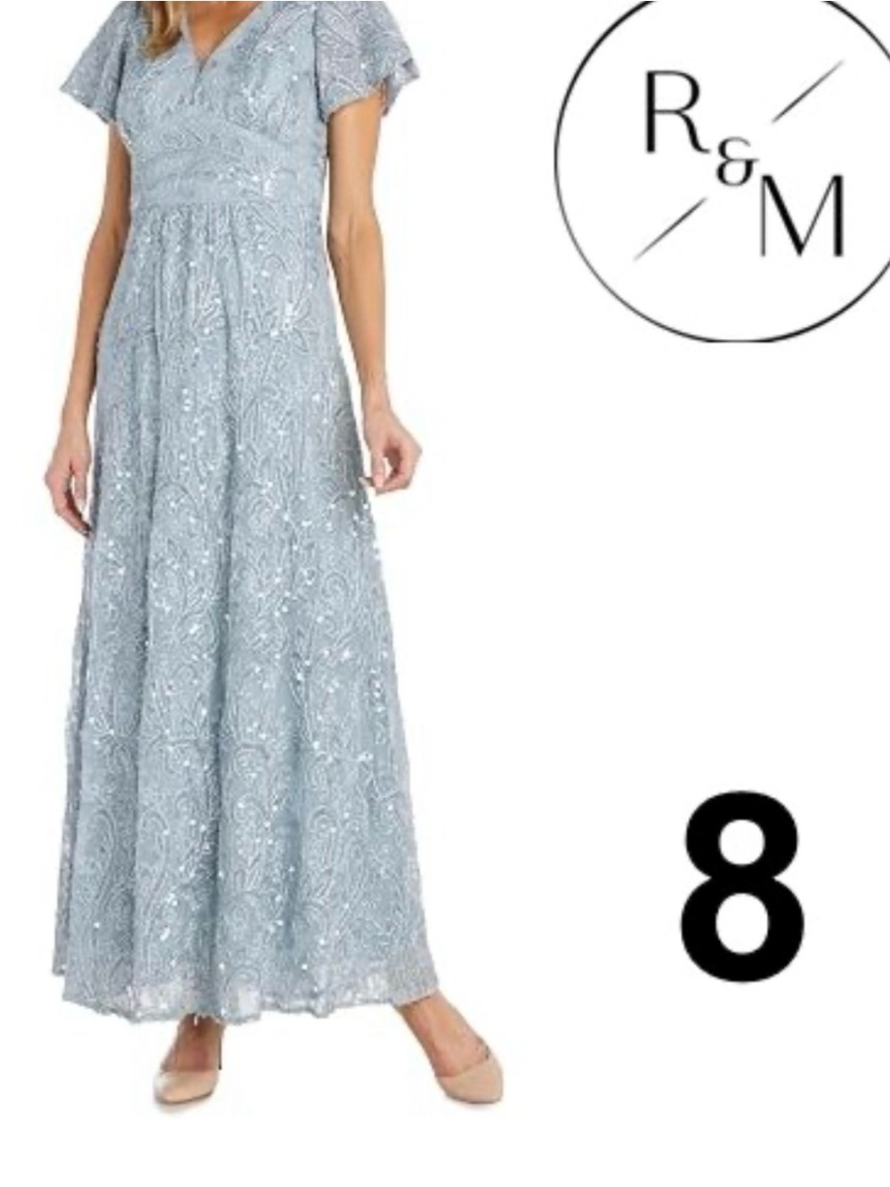 R&M Richards Light Blue Gown